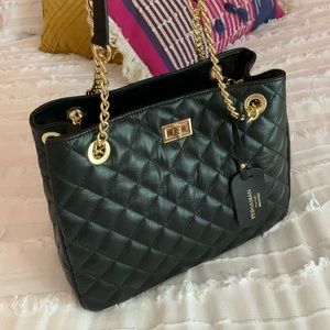 BRAND NEW Persaman Black Quilted Purse